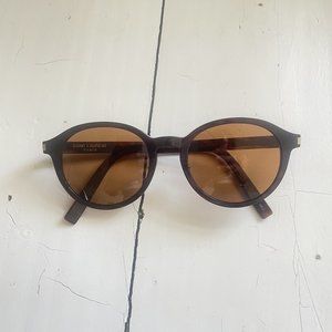 SOLD New Saint Laurent Classic SL 169/F SLIM Sunglasses Brown Case Cloth